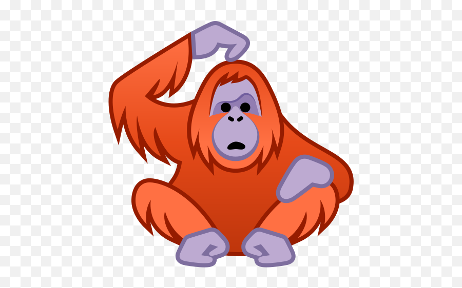 Orangutan Emoji - Orangutan Emoji,Ape Emoji