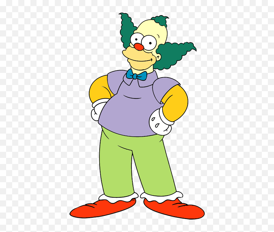 Los Simpsons Krusty Png Transparent Png - Simpsons Characters Clipart Emoji,Dia De Los Muertos Emojis