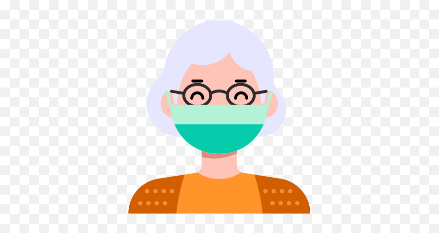 Mask Grandma Coronavirus Protection - Emoji Grandma,Grandma Emoticons