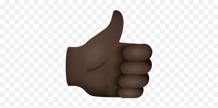 Thumbs Up Dark Skin Tone Icon In Emoji - Sign Language,Black Emoji Human