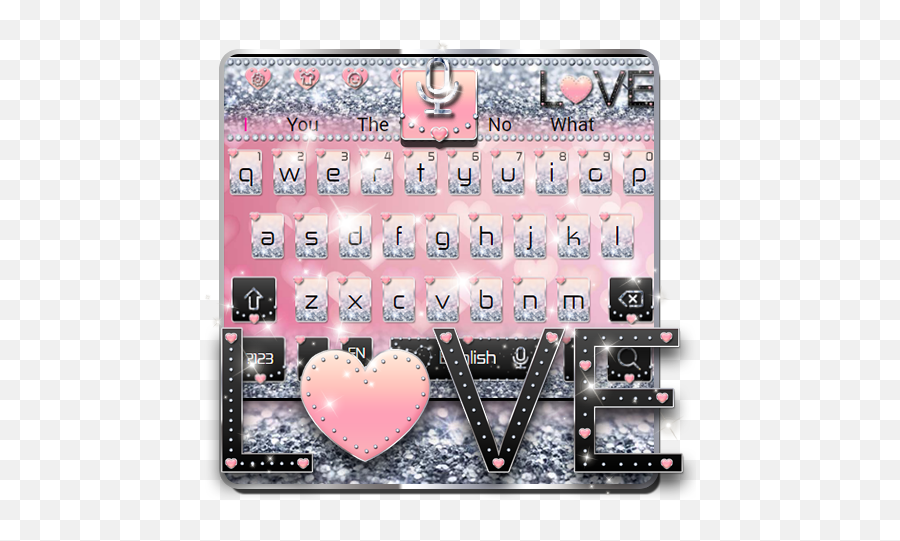 Download Love Diamond Glitter Keyboard On Pc U0026 Mac With - Girly Emoji,Emojis Transparent Glitter