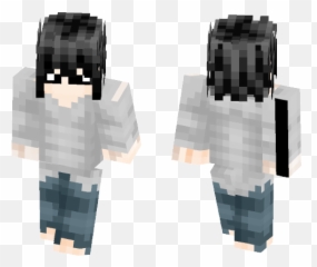 Download L Lawliet Death Note Ryuzaki Minecraft Skin For - Green Color Minecraft Skin Emoji,Male L&d Physicians Emotion