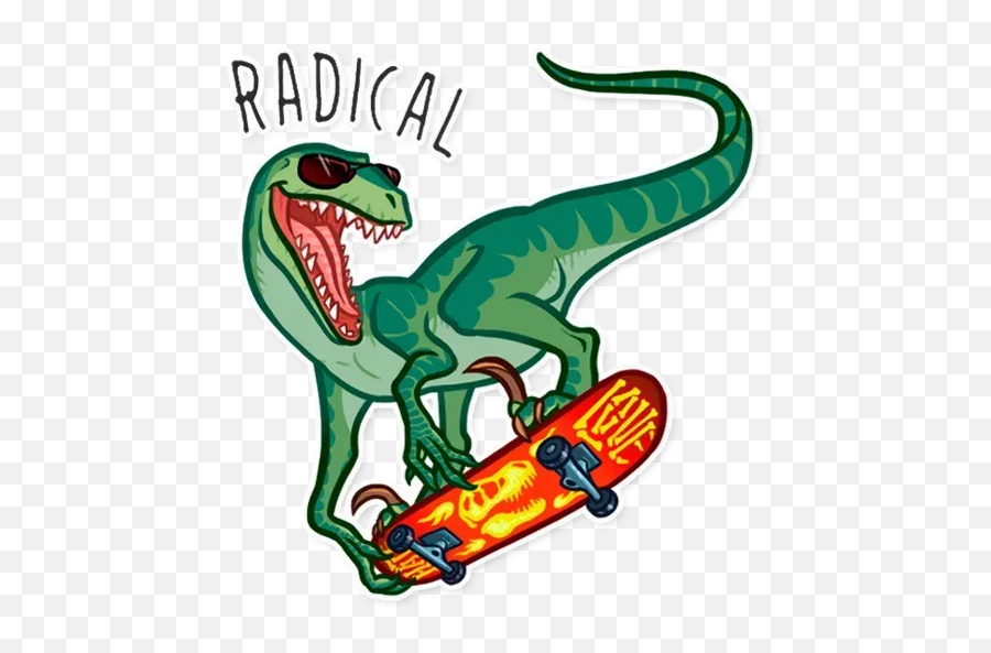 Dinosaurs Sticker Pack - Stickers Cloud Emoji,Facebook Skateboard Emoji