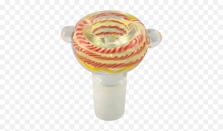 18mm Male Glass On Glass Slide Bowl Emoji,Slide Faster Thru Emoji