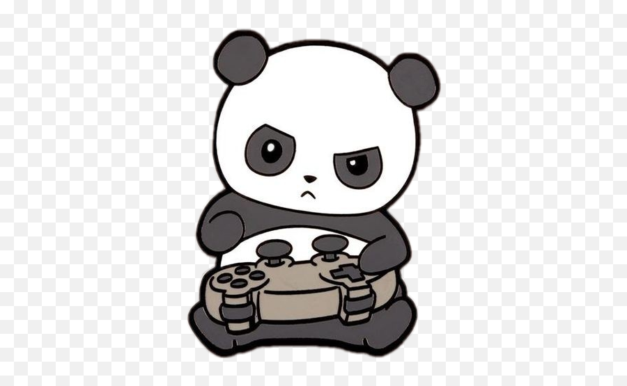 Panda Classic Challenge Tumblr Sticker - Angry Cute Cartoon Panda Emoji,Tumblr Emoji Challenge