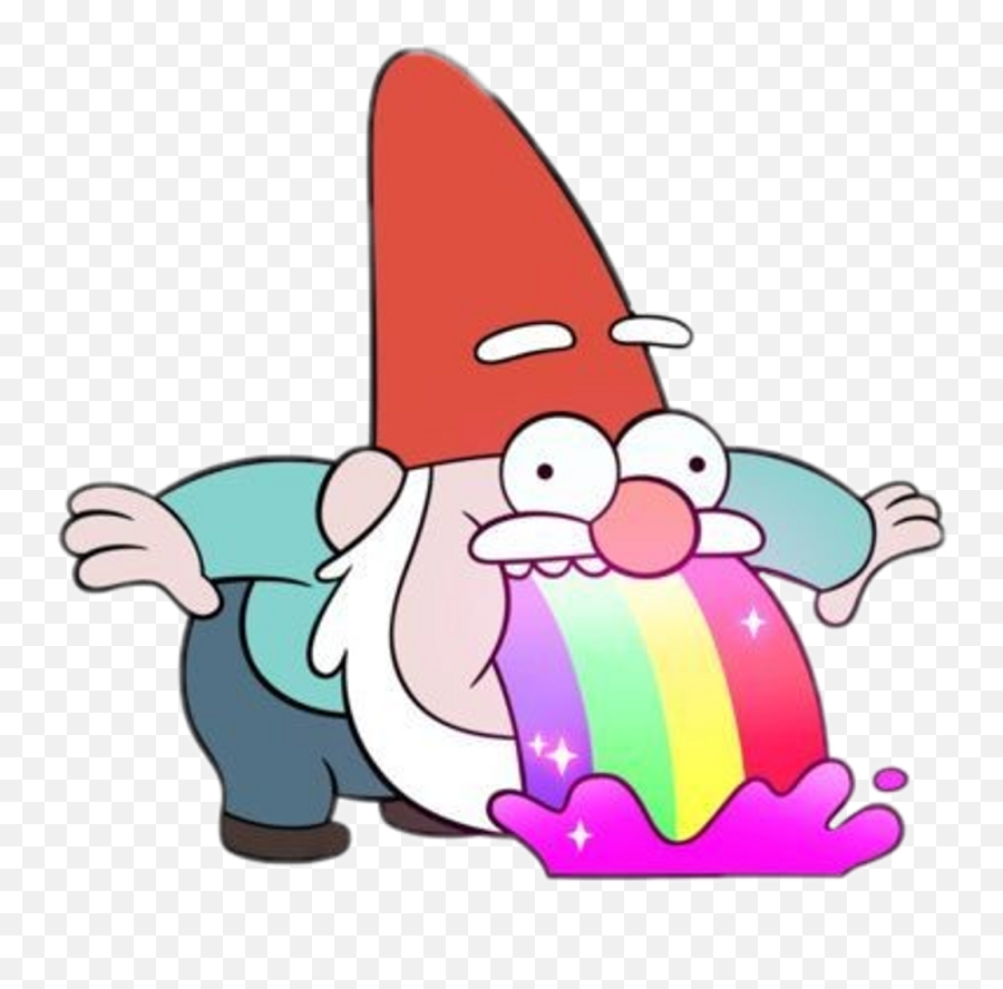 Gnomo Sticker - Stickers Gravity Falls Png Emoji,Garden Gnome Emoji