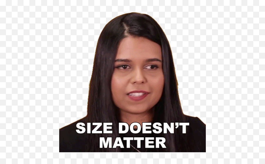 Size Doesnt Matter Aishwarya Sticker - Size Doesnt Matter Emoji,Girls Without Emotions Buzzfeed