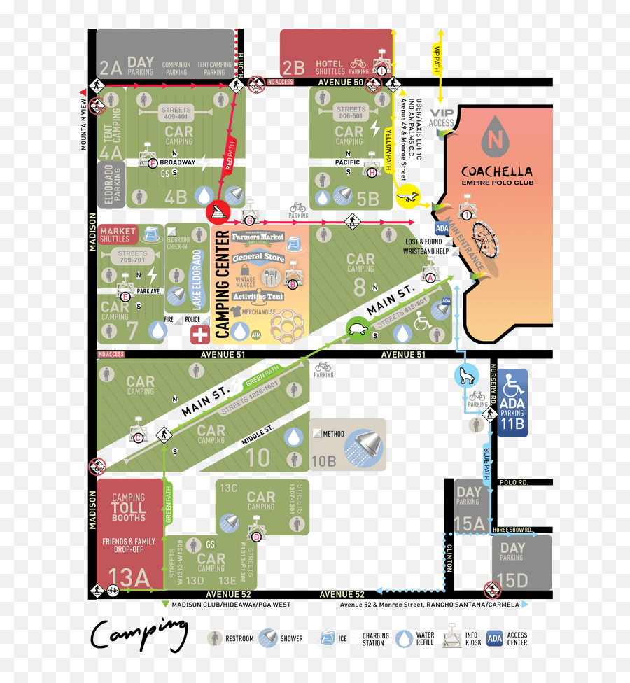 Coachella 2018 Set Times Festival Map And New Emoji - Empire Polo Club Indio Map,Emoji Quest