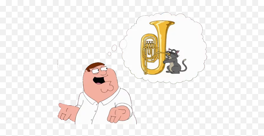 Telegram Sticker From Family Guy Stickers Pack Emoji,Tuba Emoji