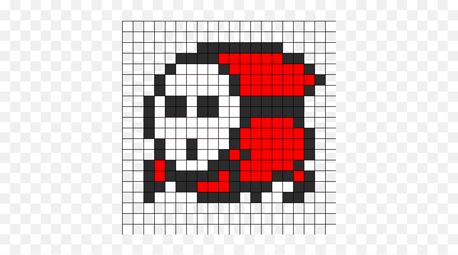 Shy Guy Perler Bead Pattern Bead Sprites Characters Fuse - Shy Guy Perler Bead Pattern Emoji,Shy Emojis