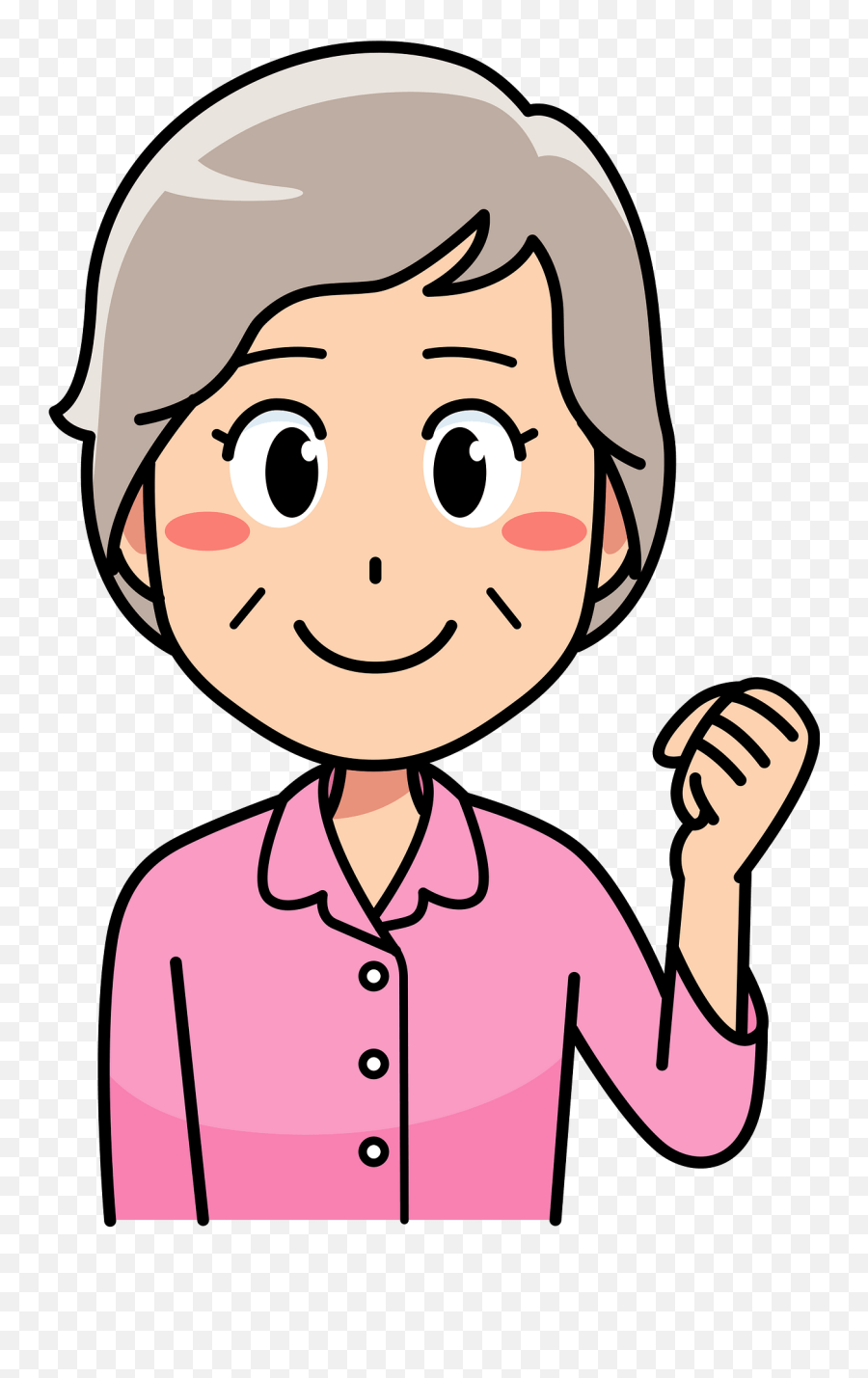 Old Woman Grandmother Clipart Free Download Transparent - Old Lady Clipart Emoji,Old Lady Emoticon