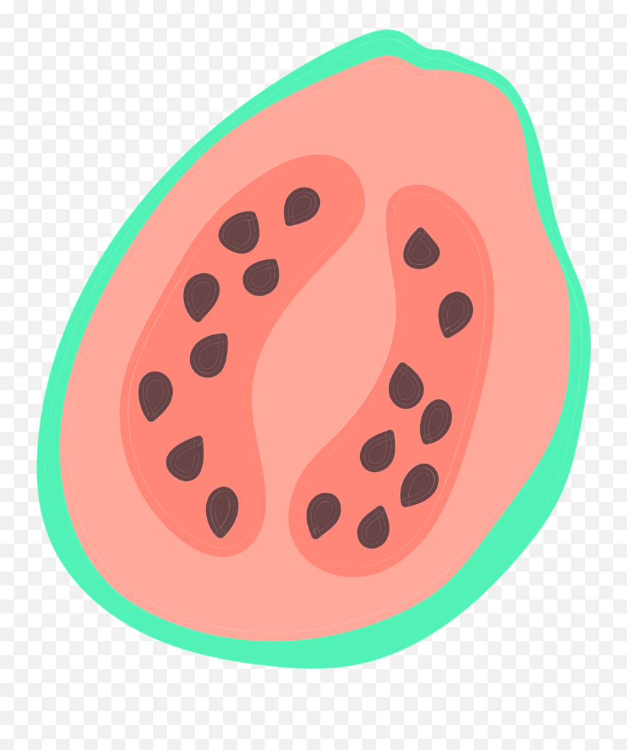 Half Guava Clipart - Girly Emoji,Guava Emoji