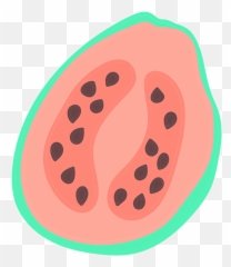 Half Guava Clipart - Girly Emoji,Guava Emoji