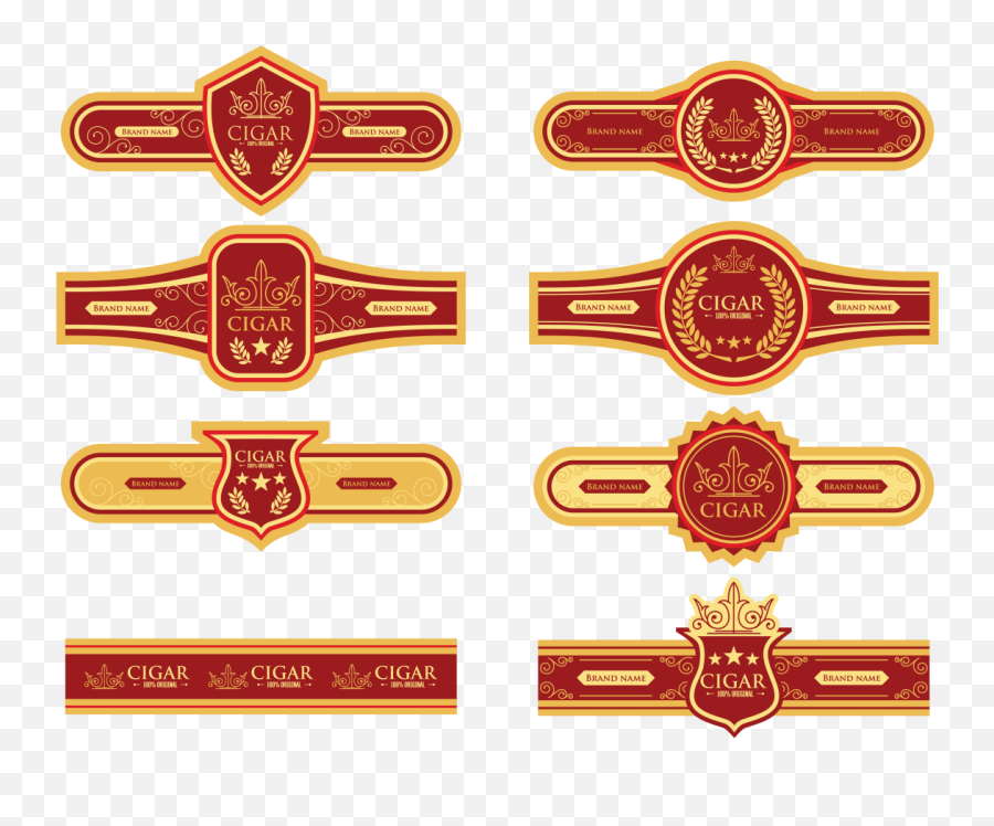 Download Cigar Label Vector Vector Art - Cigar Label Vector Emoji,Band Name Emojis