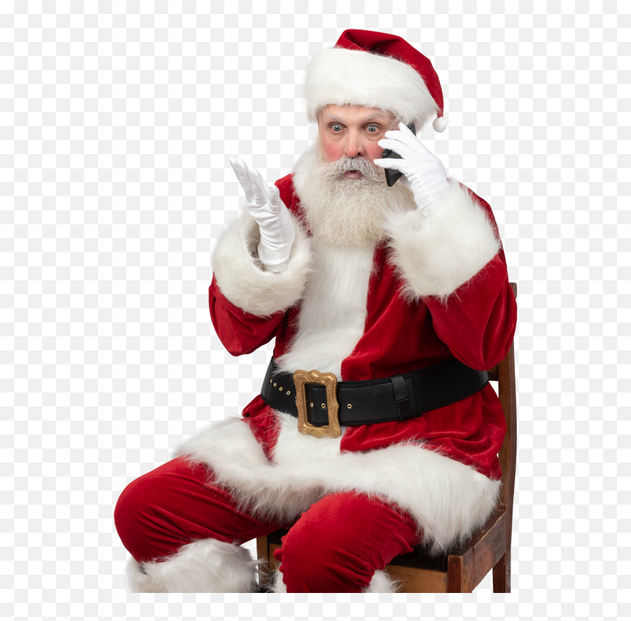 With Beard Talking Christmas Stock - Santa Claus Emoji,Santa Emotions