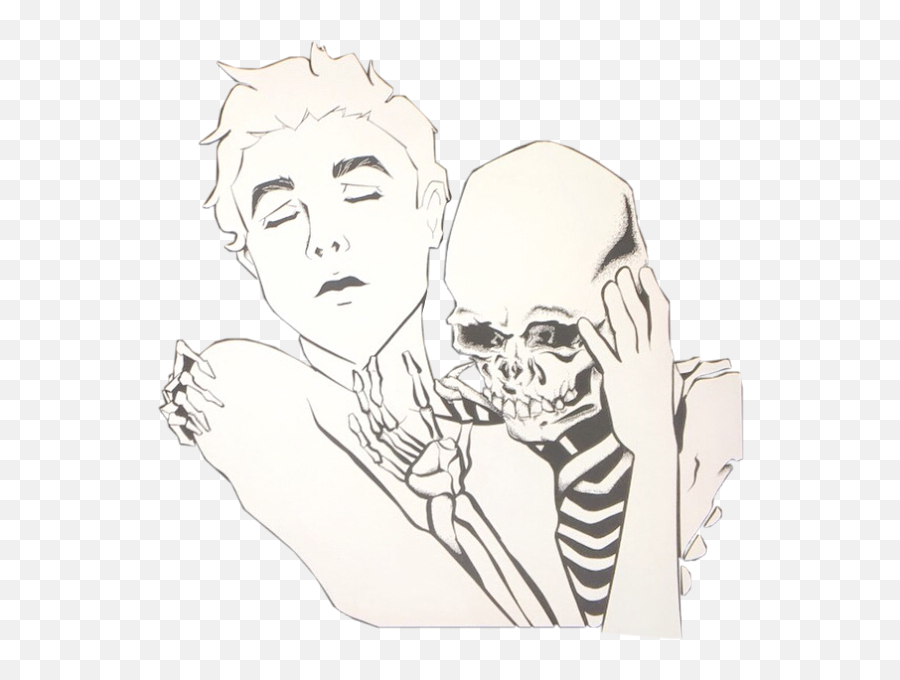 Skulls Skull Goth Gothic Death Sticker By Isaac - Fictional Character Emoji,Death Skull Emoji