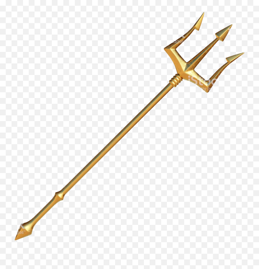 Triton Sticker - Golden Trident Emoji,Triton Emoji