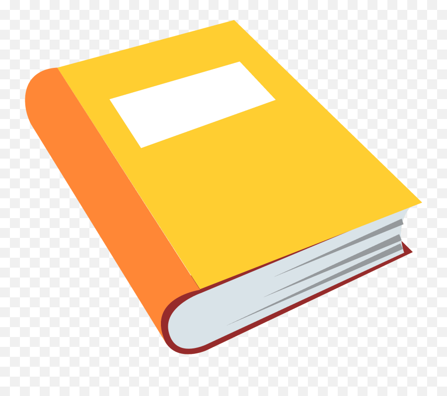 Orange Book Emoji Clipart - Book Emoji,Orange Emoji