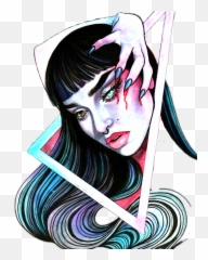 Remix Psychedelicart Sticker - For Women Emoji,Psychotic Emoji