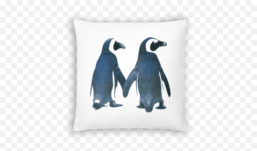 Couple De Pingouins Coussin - Blank Anniversary Greeting Card Emoji,Coussins Emojis