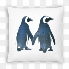 Couple De Pingouins Coussin - Blank Anniversary Greeting Card Emoji,Coussins Emojis