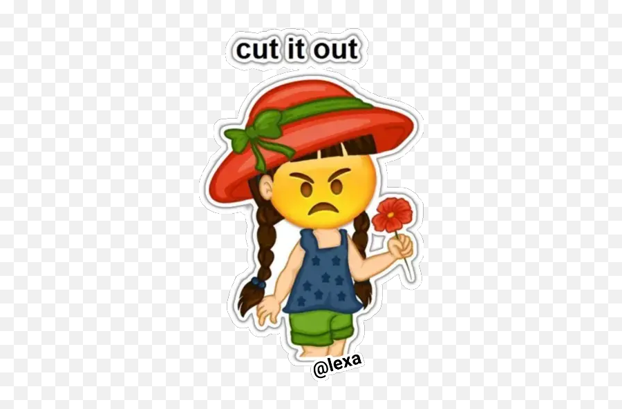 Sticker Maker - Chica Emoji Cute Little Girl Images Cartoon,Cut It Out Emoji