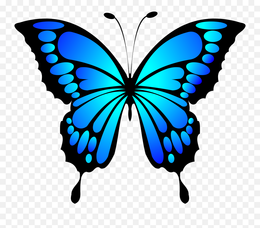 Pin - Clip Art Blue Butterfly Emoji,Butterfly Emoji Png