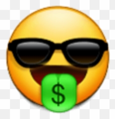 Emoji Create Change Glases Cash Sticker - Happy,Victorian Text Emoticon