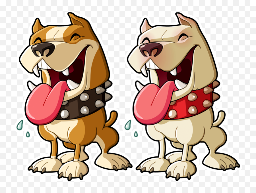 Emoticon U0026 Character By Sandor Dribbble - Pitbull Dog Cartoon Emoji,Cartoon Emotions Animals