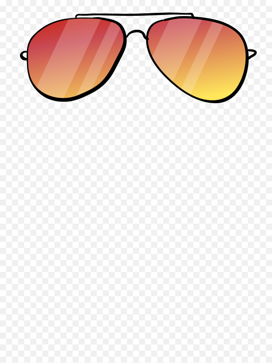 Download Goggles Sunglasses Yellow - Cartoon Aviator Glasses Png Emoji,Emotion Sunglasses Brain Waves