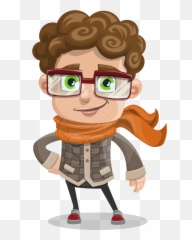 Curly Tommy Character Animator Puppet Graphicmama - Curly Hair Cartoon Characters Emoji,Happy Emotions Cartoon Faces Clip Art