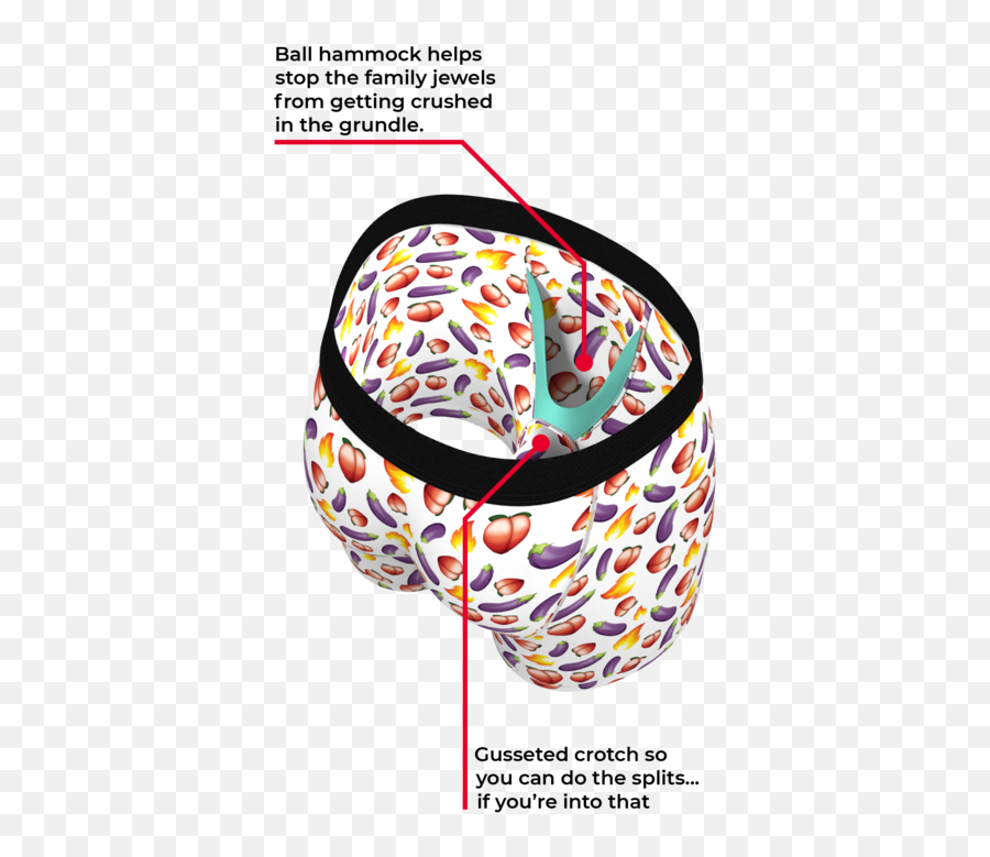 Emoji Ball Hammock Pouch Underwear - Shinesty Ball Hammock,Emojis For Bottoms