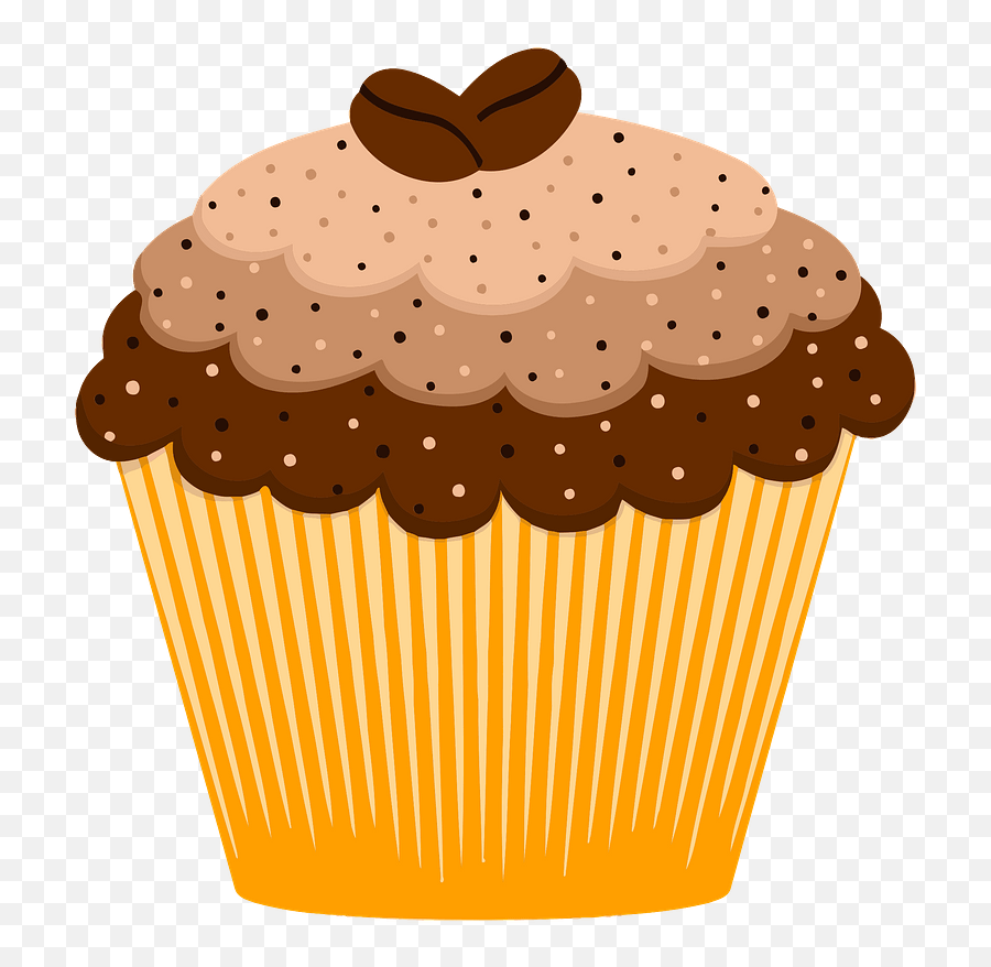Cupcake With Chocolate Frosting Clipart Free Download - Muffin Clipart Emoji,Where To Buy Emoji Cupcakes
