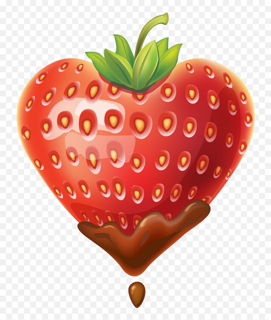 Coeurs Amour - Page 10 Strawberry Hearts Strawberry Emoticon Chocolate Covered Strawberry Heart Png Emoji,0-0 Emoticon
