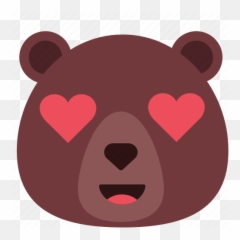 Bear Emoji Emoticon Love Romantic - Love Bear Emoji,Bear Emoji