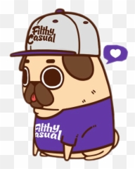 Puglie Puglife Pug Filthy Sticker By Aylen Alarcon - Puglie Pug Filthy Casual Emoji,Puglie Pug Emojis