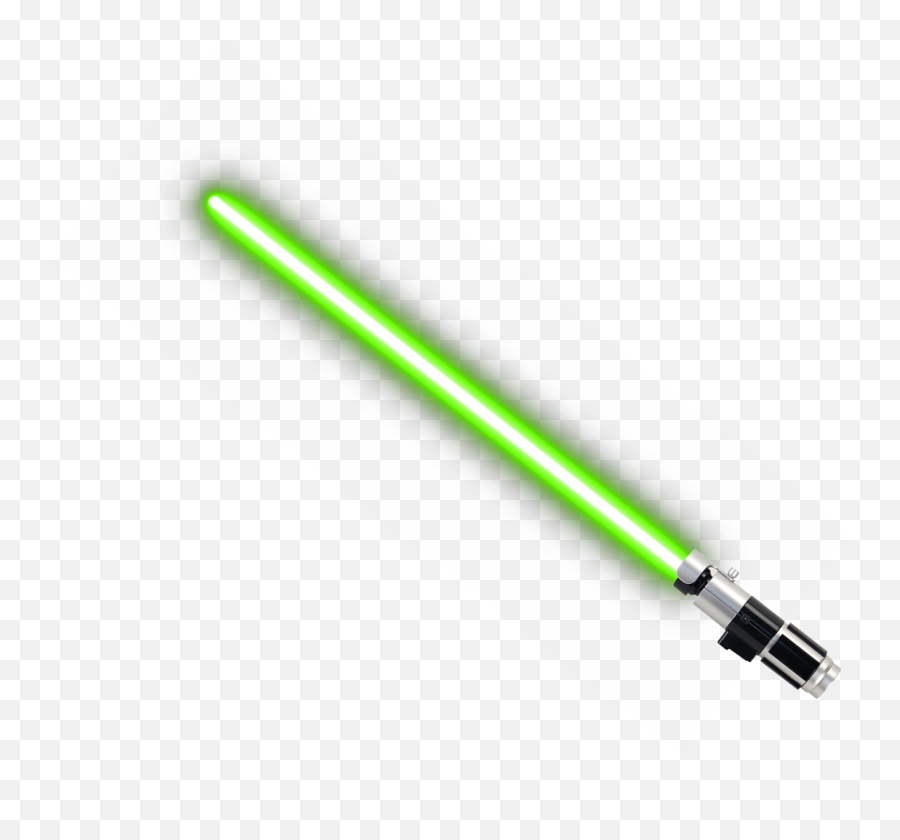 Green Lightsaber - Lightsaber Transparent Background Yoda Emoji,Light Saber Emoji
