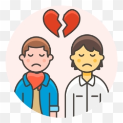 Breakup Couple Gay Free Icon Of Lgbt Illustrations - Ruptura De Pareja Dibujo Emoji,Gay Wave Emoticon