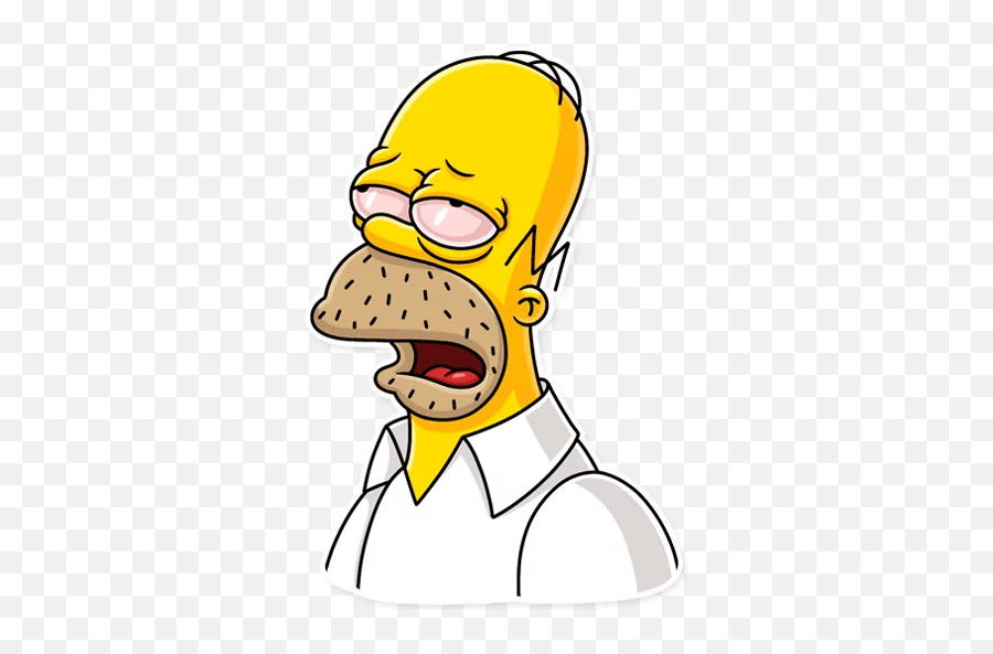 Homer Simpson Sticker - Homer Simpson Sticker Whatsapp Emoji,Homer Simpson Bottling Up His Emotions
