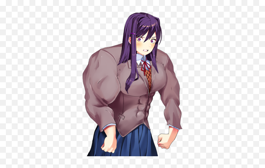 Buff Sticker By Savannamalfoyratslytherintrash - Yuri Doki Doki Literature Club Emoji,Doki Doki Literature Club Emojis