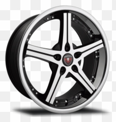 Merceli M41 Machined Face With Black Accent And Chrome Lip - Merceli Wheels M41 Emoji,Emotion M8r 5x112
