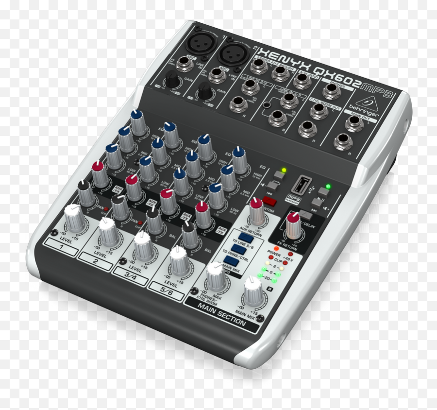Behringer 6 Audio Mixer Qx602mp3 Dj Electronic Music Emoji,Drum And Cymbal Emoji