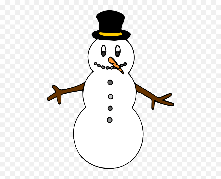 Snowman Wearing Hat Clipart Free Svg File - Svgheartcom Emoji,Emojis The Snow Man