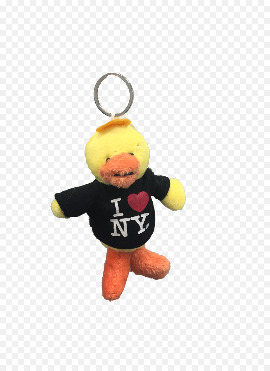 Download Hd I Love Ny Duck Plush Key Chain Photo - Love Ny T Emoji,Transparent Background Duck Emoji