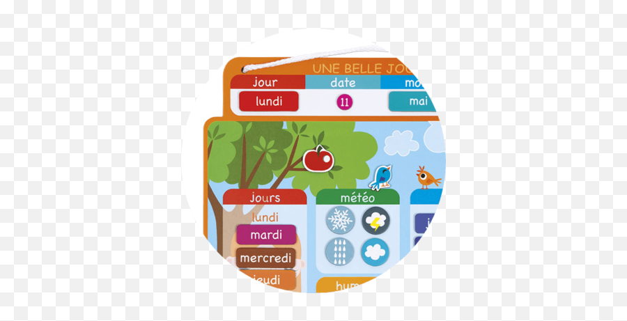 Agenda Pour Enfant - Calendrier Magnétique Éducatif Janod Emoji,Tableau Des Emotions A Imprimer