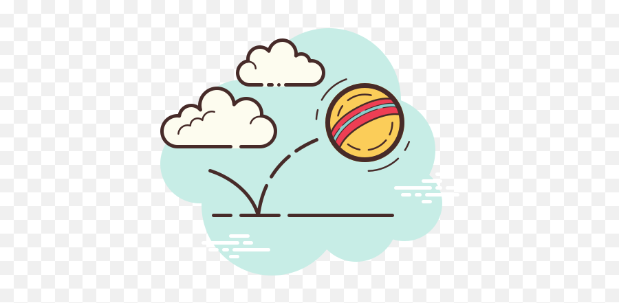 Bouncing Ball Icon In Cloud Style Emoji,Bouncing Chevron Emoji