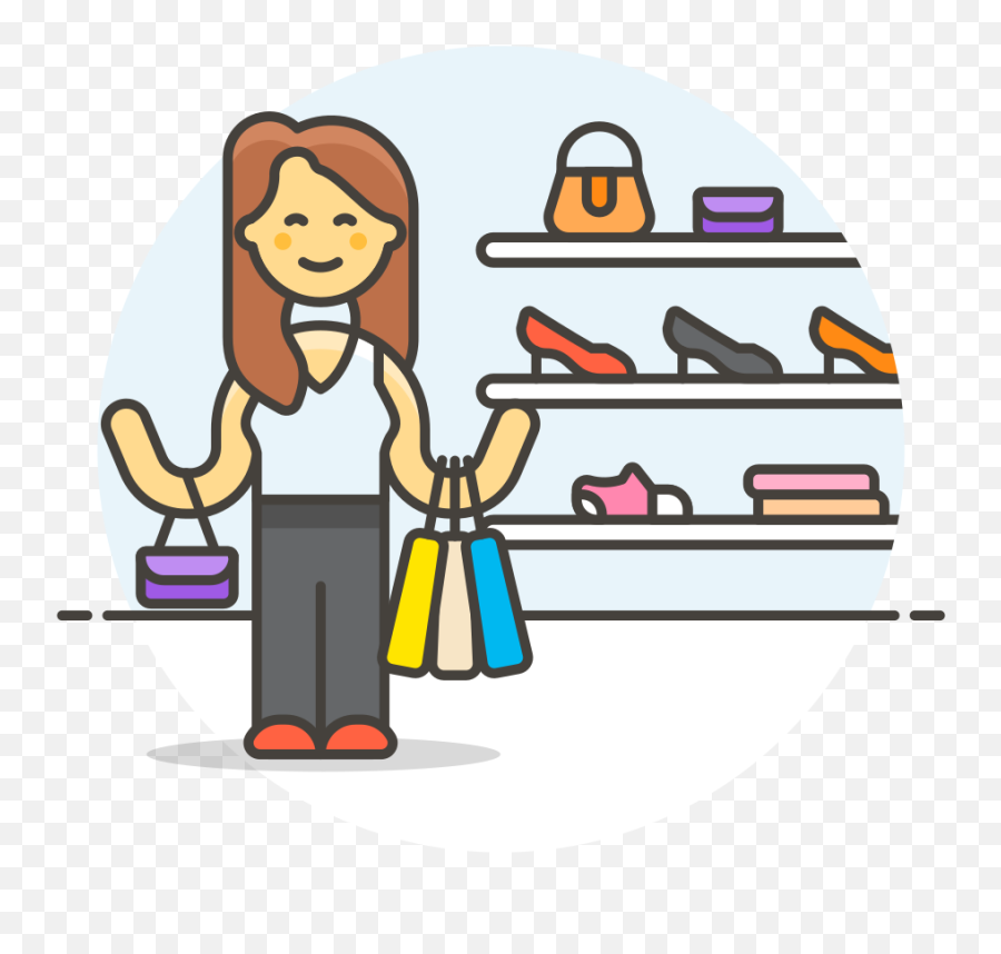 Shopping Shoes Woman Icon Streamline Ux Free Iconset - Woman Shopping Png Icon Emoji,Emoji Shoes For Women