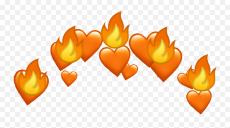 Popular And Trending Fire Stickers On Picsart Emoji,Flame Heart Emoji