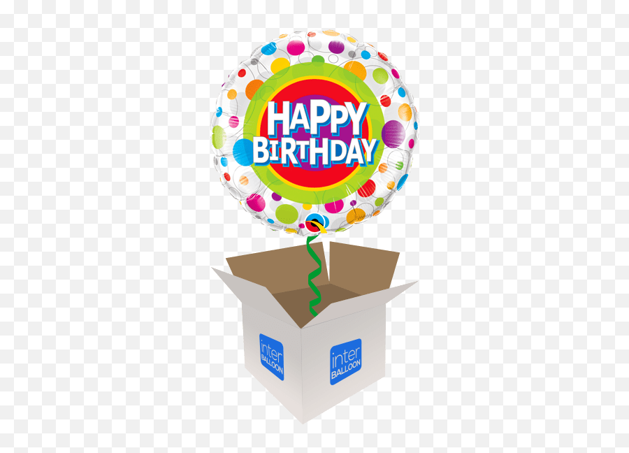Birthday Helium Balloons Delivered In The Uk By Interballoon - 7th Birthday Balloon Png Emoji,Happy Birthday Cake Emoji