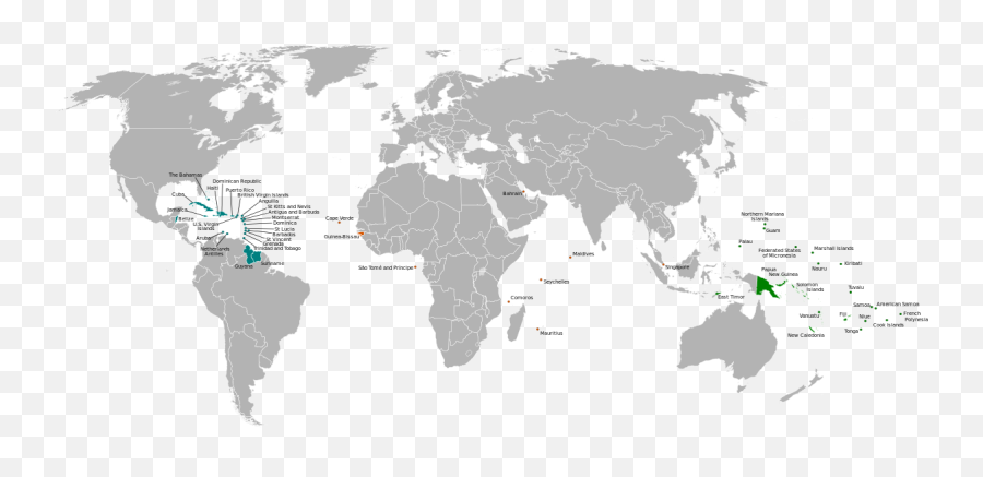 Small Island Developing States - Wikipedia World Map Emoji,Azores Flag Emoji